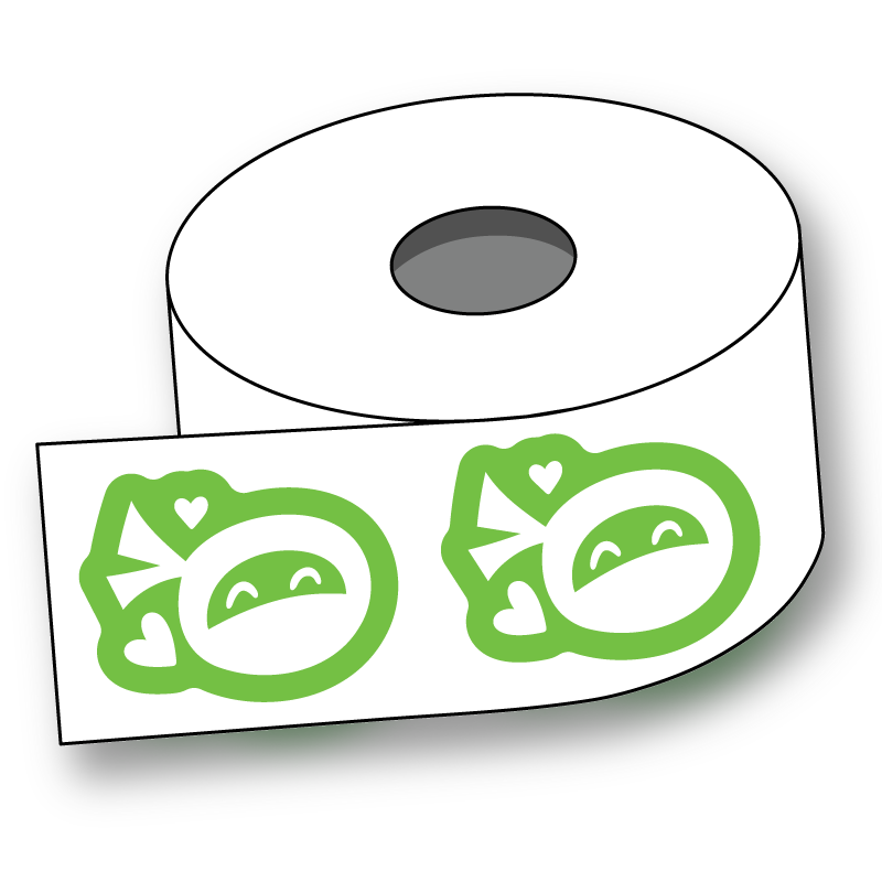 Contour Cut Roll Labels